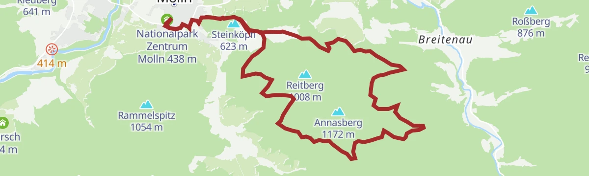 Route map: Mollner Maultrommel Runde